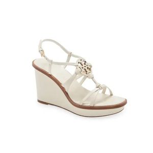 Tory Burch Miller Knotted Wedge Sandals in good condition.